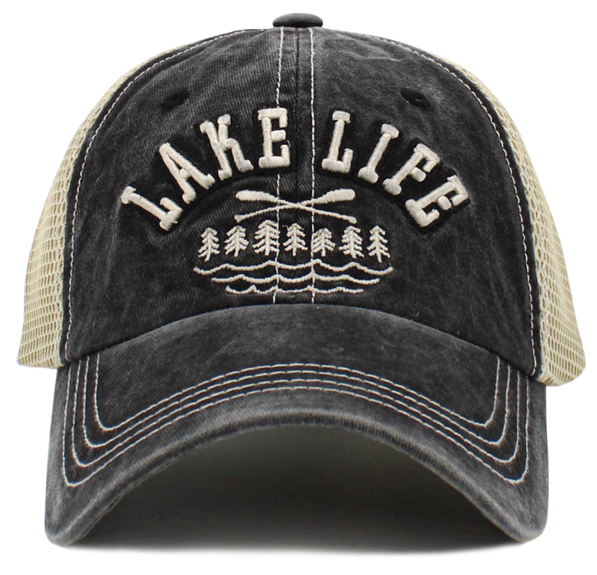 Lake Life Vintage Ballcap: BLUE