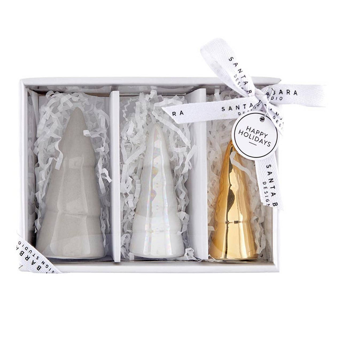 Ceramic Charcuterie Tree Set - White: Wipe Clean With Damp Cloth / Ceramic