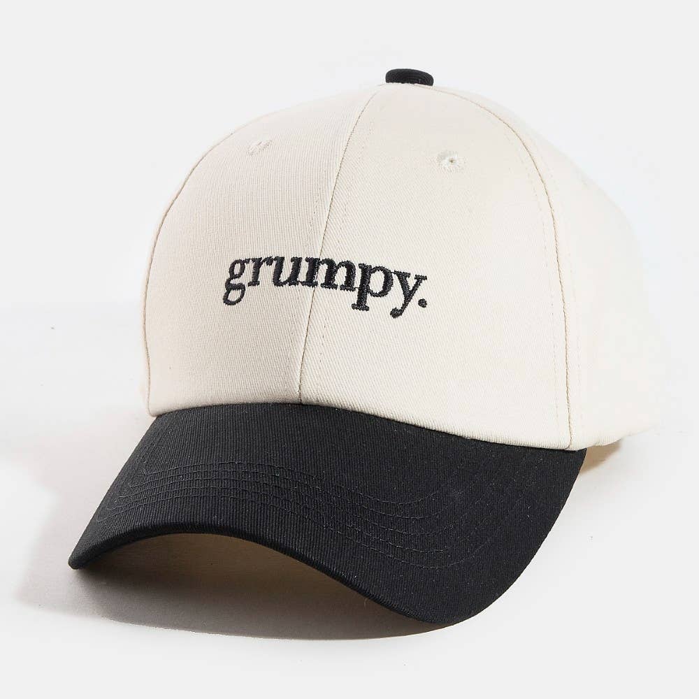 Grumpy Print Cap: BK