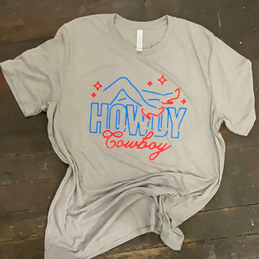 "Howdy Cowboy" Graphic Tee
