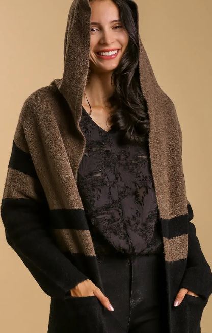 "Helen" Hooded Mix Cardis
