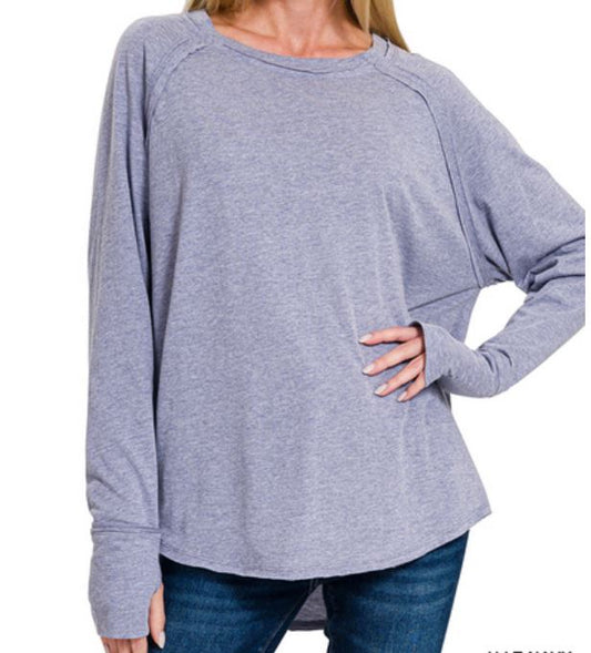 "Daisy" Raglan Thumb-hole Top