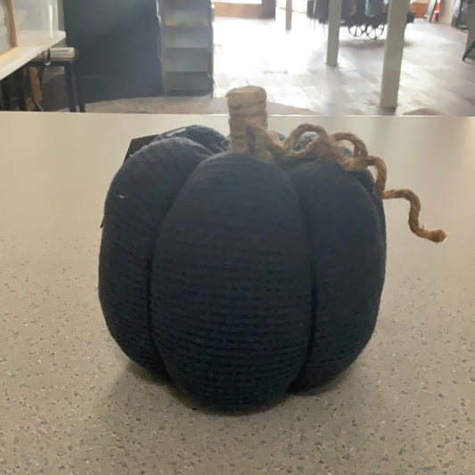 Navy Waffle Pumpkin