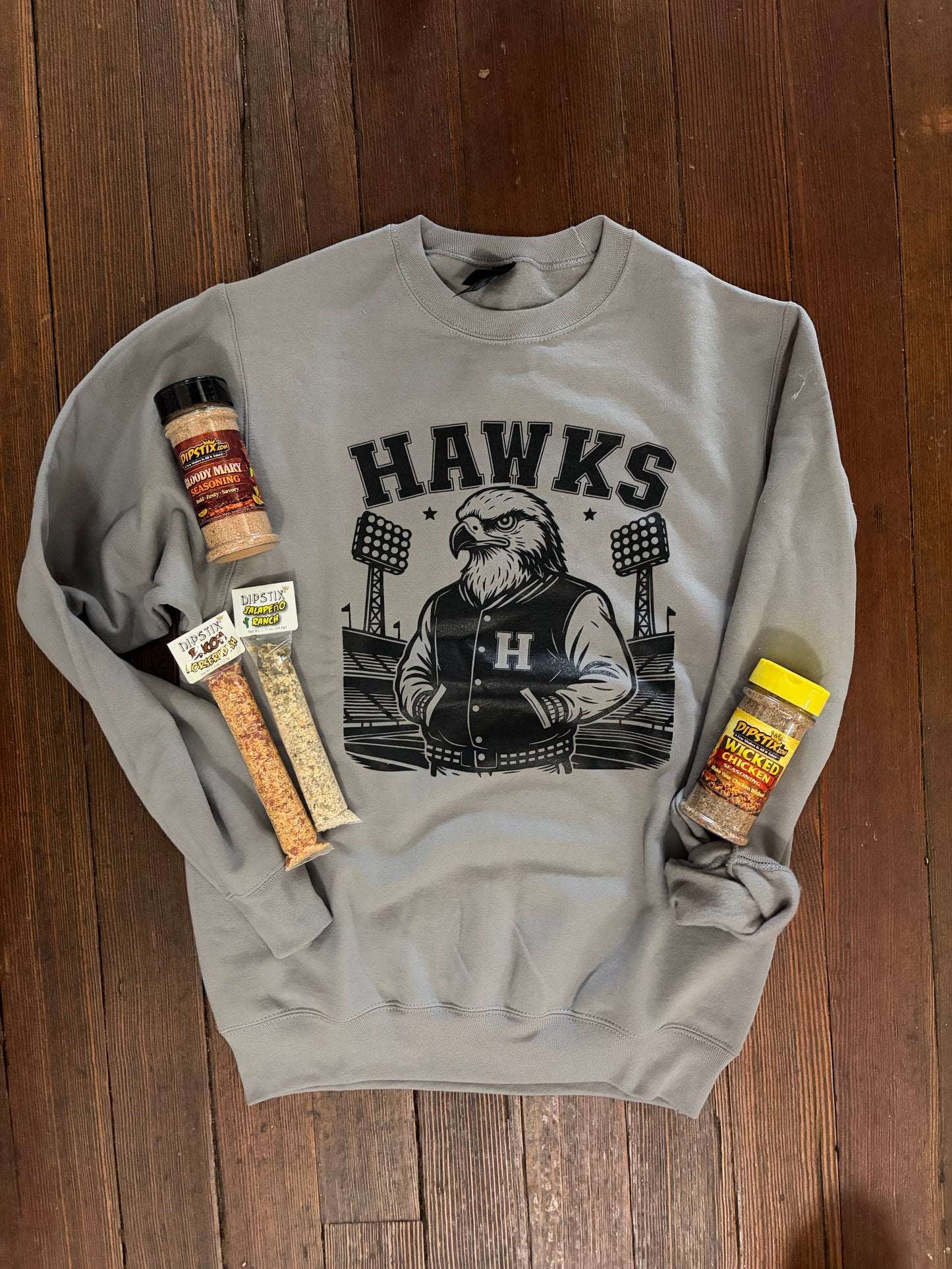 Hawkeyes Grey Crewneck