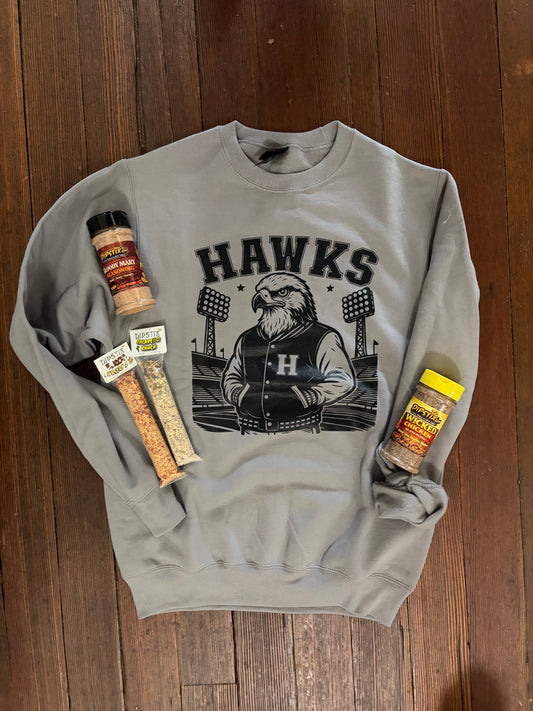 Hawkeyes Grey Crewneck