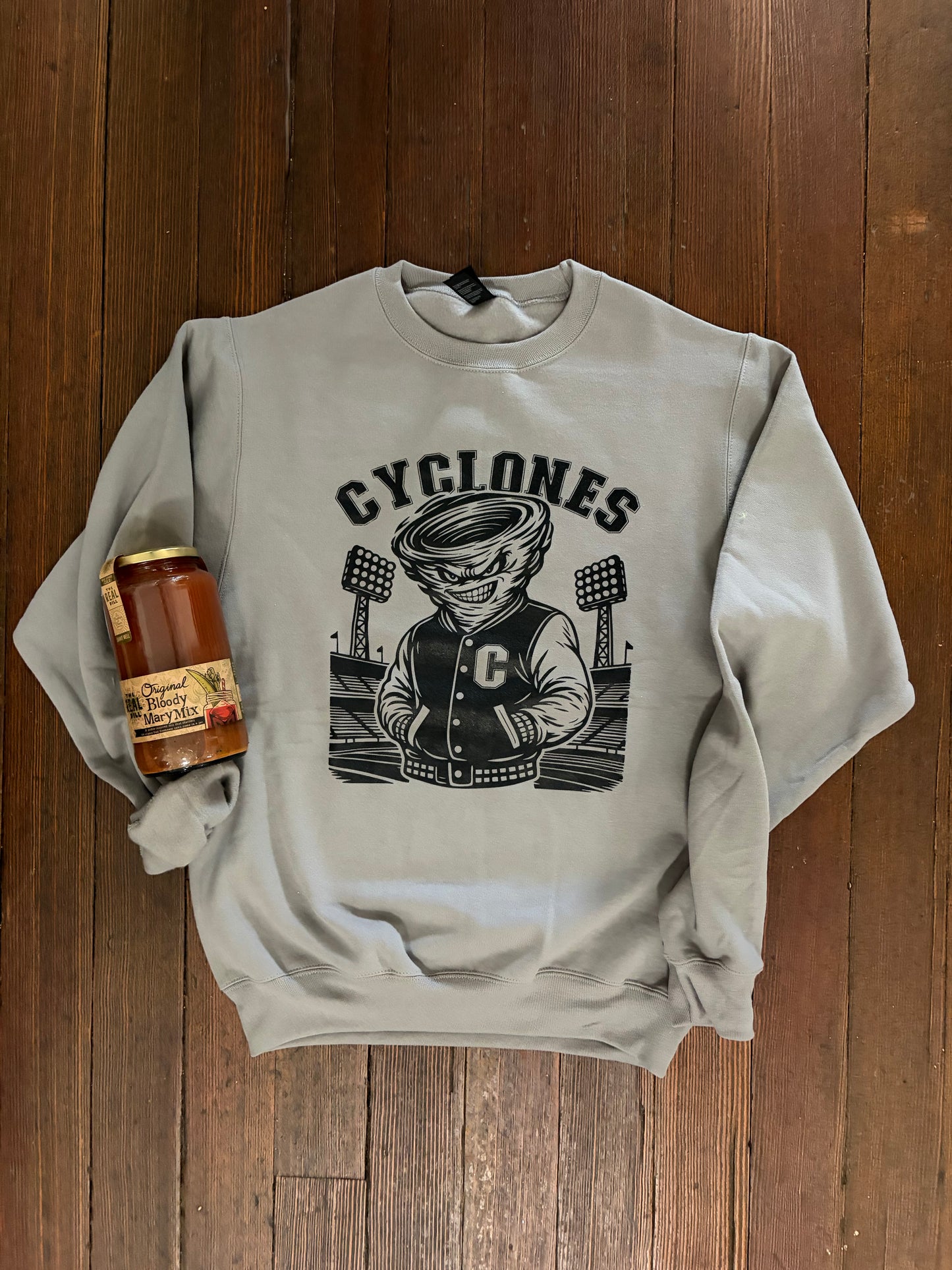 Cyclones Grey Crewneck