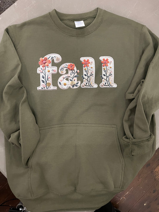 "Fall" Pocket Crewneck