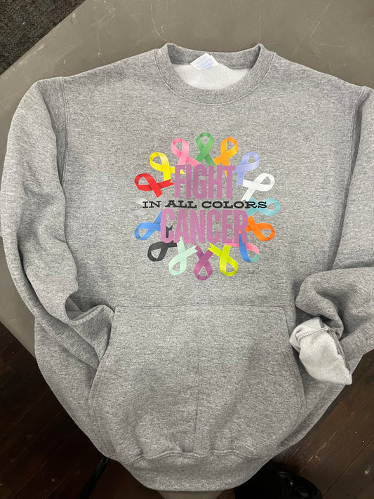 "Fight in All Colors" Pocket Crewneck