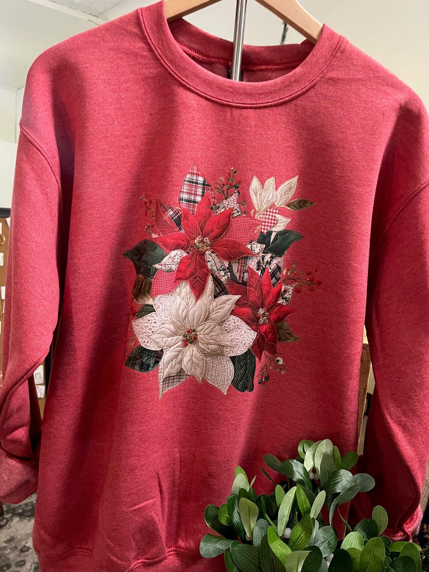 "Poinsetta" Crewneck