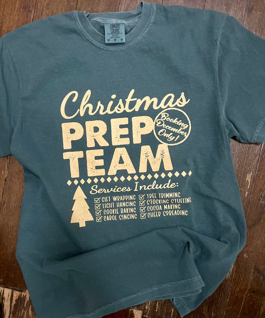 "Christmas Prep Team" Comfort Colors