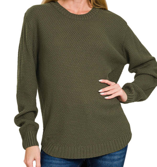 Round Neck Basic Sweater