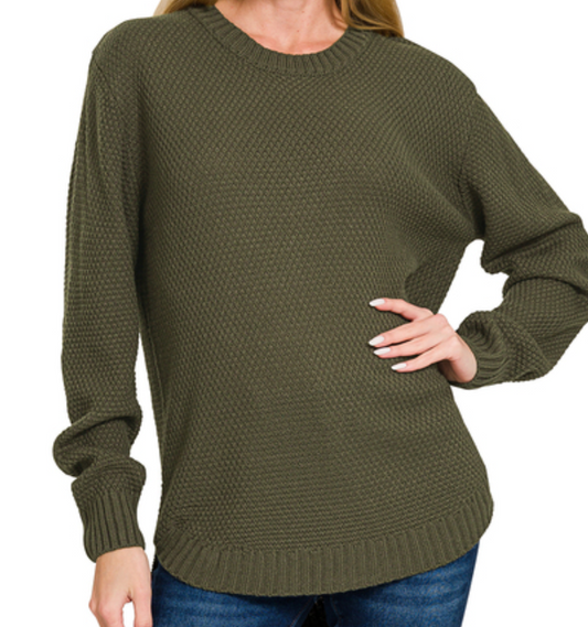 Round Neck Basic Sweater