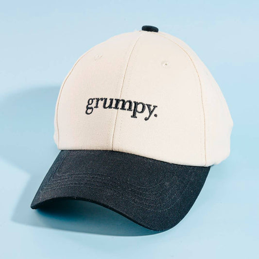 Grumpy Print Cap: BK