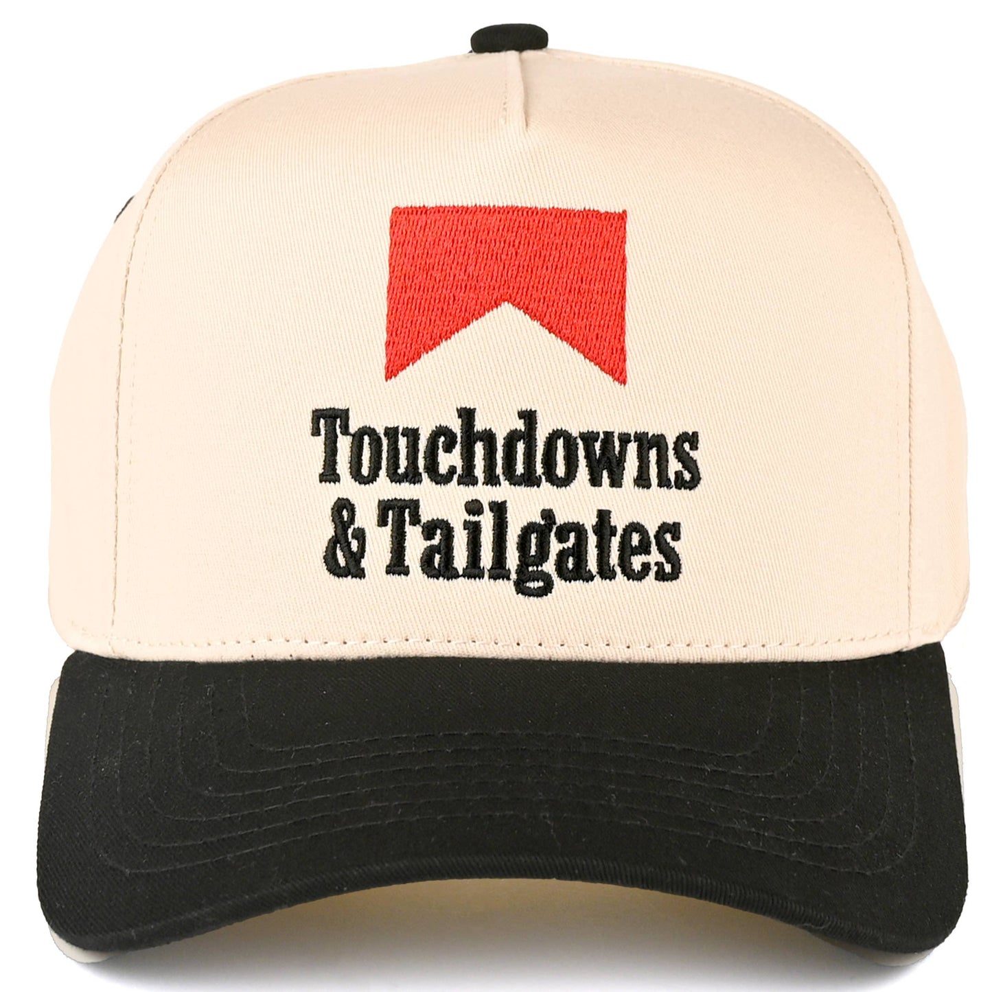 C.C TOUCHDOWNS TAILGATES Letter Trucker Cap: Black