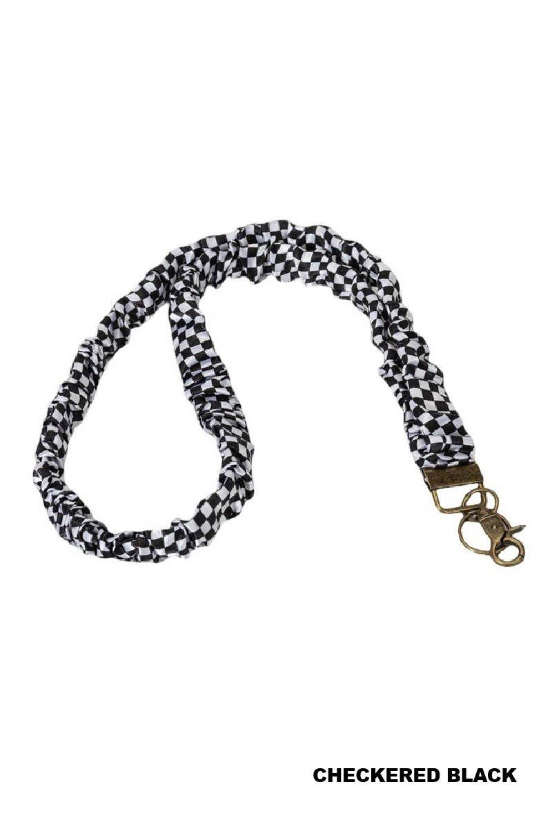 Trendy Scrunchie Lanyard: RED