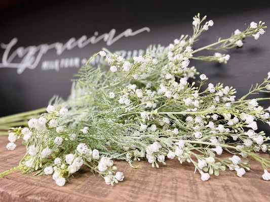 Frosted Soft touch Baby's breath spray