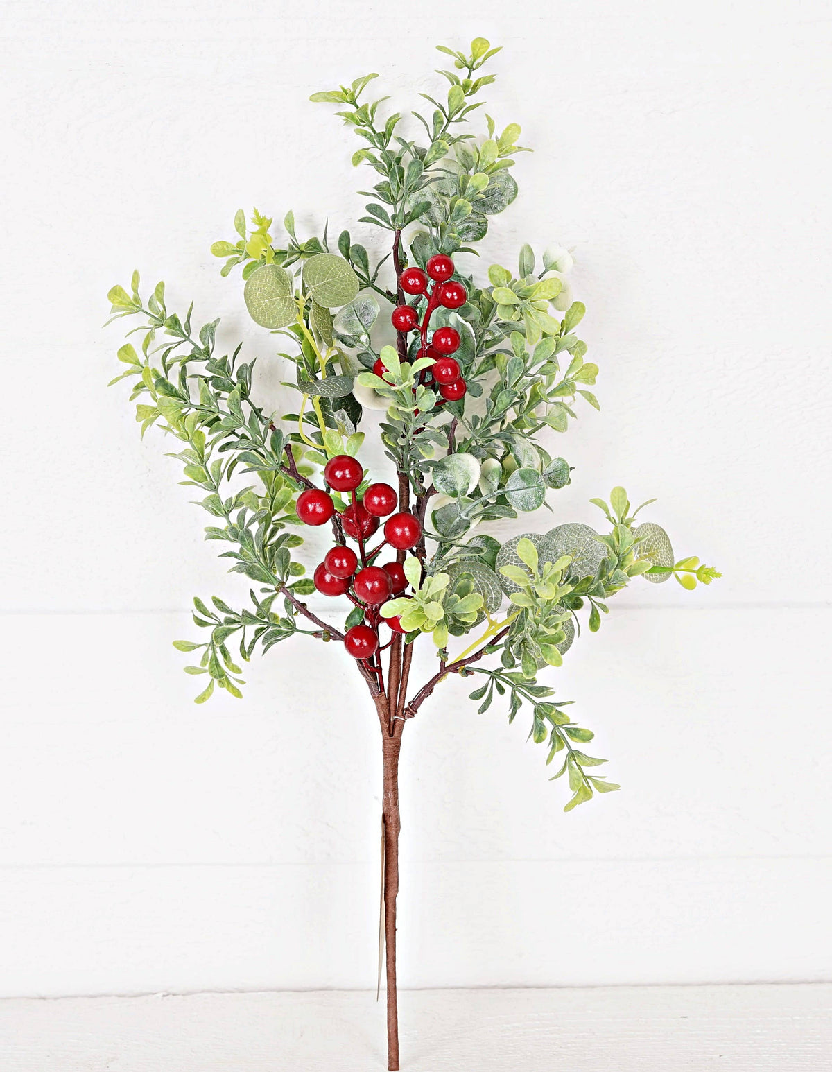 20in Bush-Mix Eucalyptus with Red Berries-