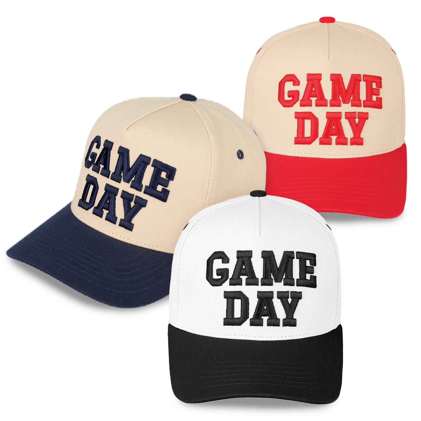 C.C GAME DAY Embroidered Cotton Baseball Cap: Purple