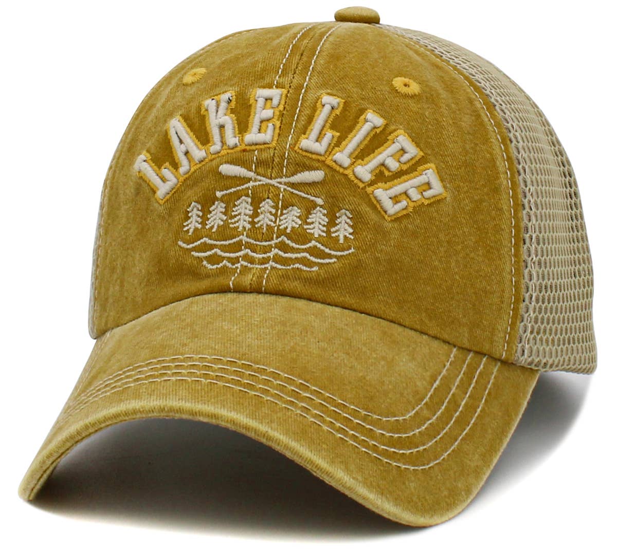 Lake Life Vintage Ballcap: BLUE