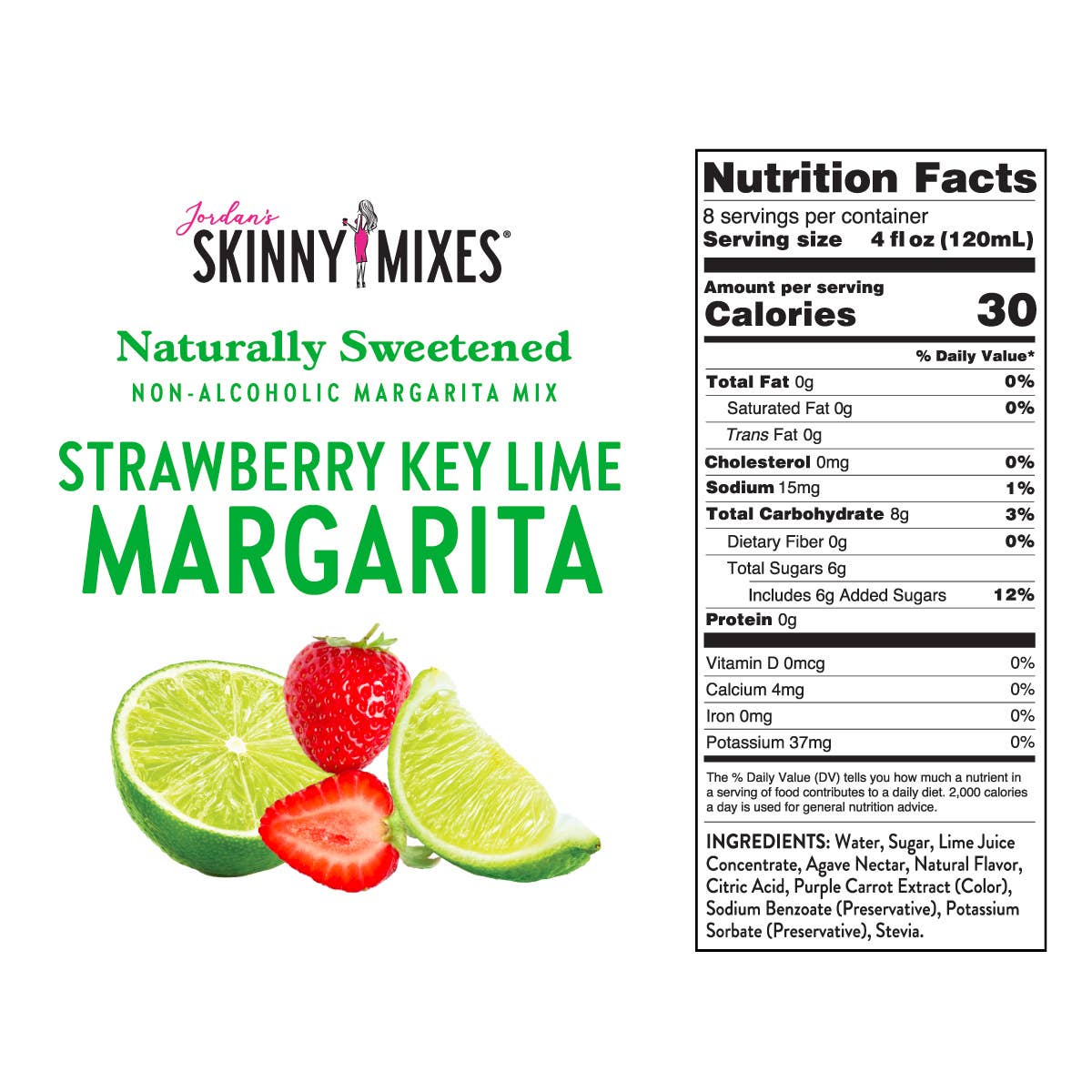 Natural Strawberry Key Lime Margarita