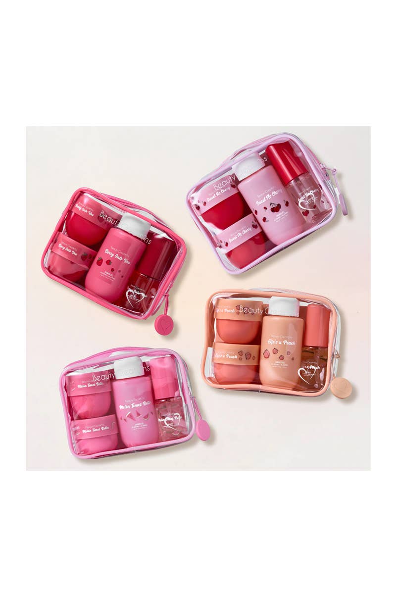 Beauty Creations SD-TB3 Cherry Travel Body Care Kit