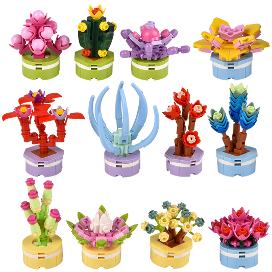 2.5" BUILDING BLOCK FLOWERS