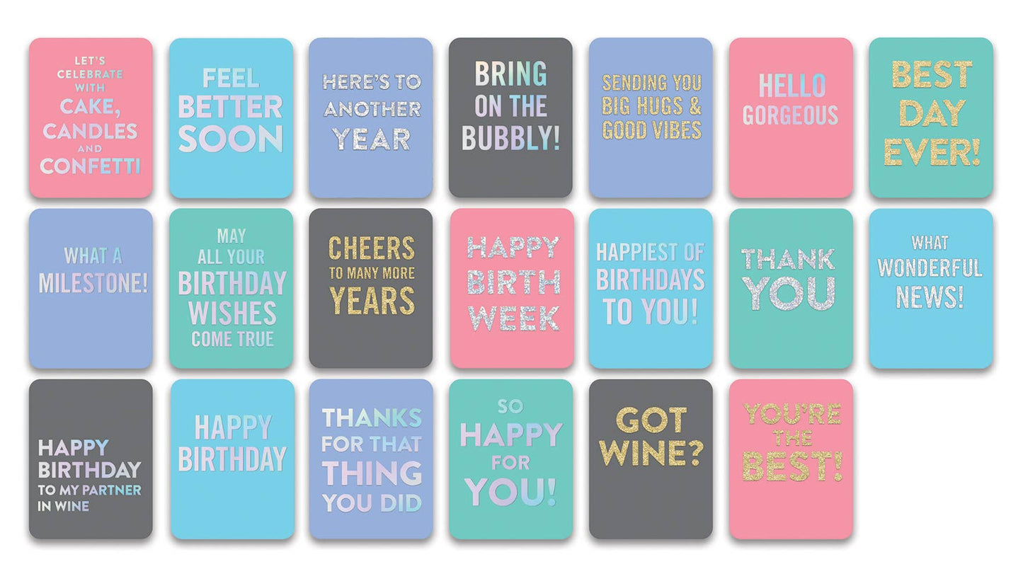 Card Assortment - Silver Glitter