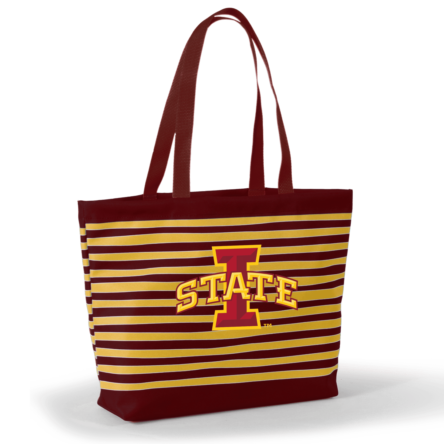 New! Iowa State Tatum Tote Wavy Striped Tote by Desden: Default Value