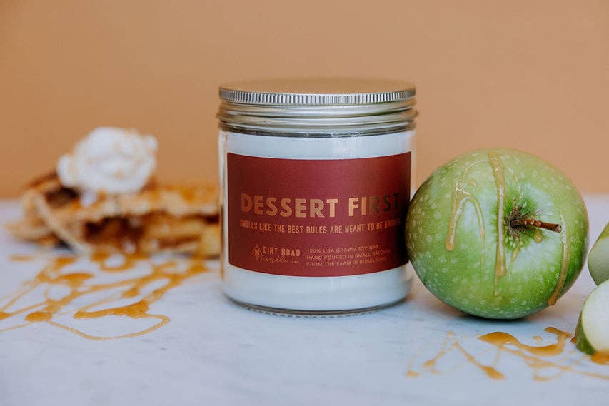 Dessert First Candle: 16 oz Candle