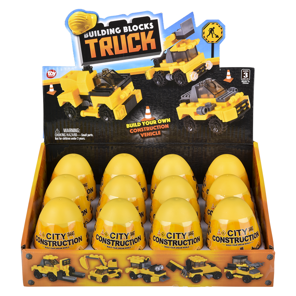 3" BUILDING BLOCK CONSTRUCTION TRUCK