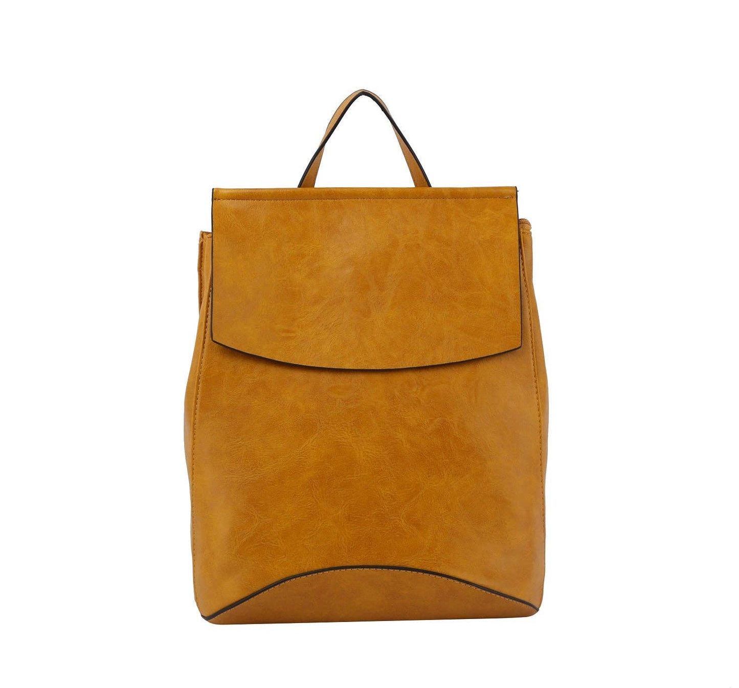 UNV0069 Flap Over Convertible Backpack: Brown