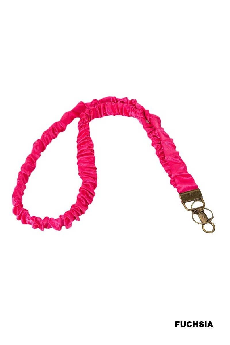 Trendy Scrunchie Lanyard: RED