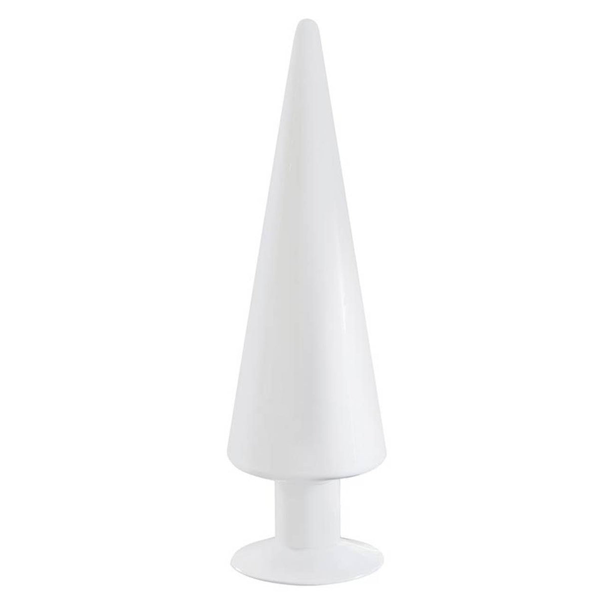 Face to Face 14" White Glass Tree: Wipe Clean with Damp Cloth / Glass