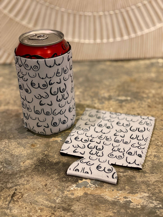 "Boobies" Neoprene Can Sleeve