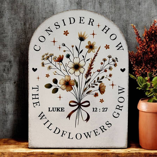 Consider the Wildflowers Wood Arch