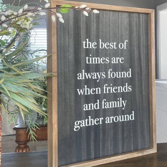 Gather/Santa's Rules Frame (Reversible)