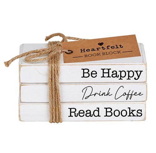 Stacked Bks-Be Happy