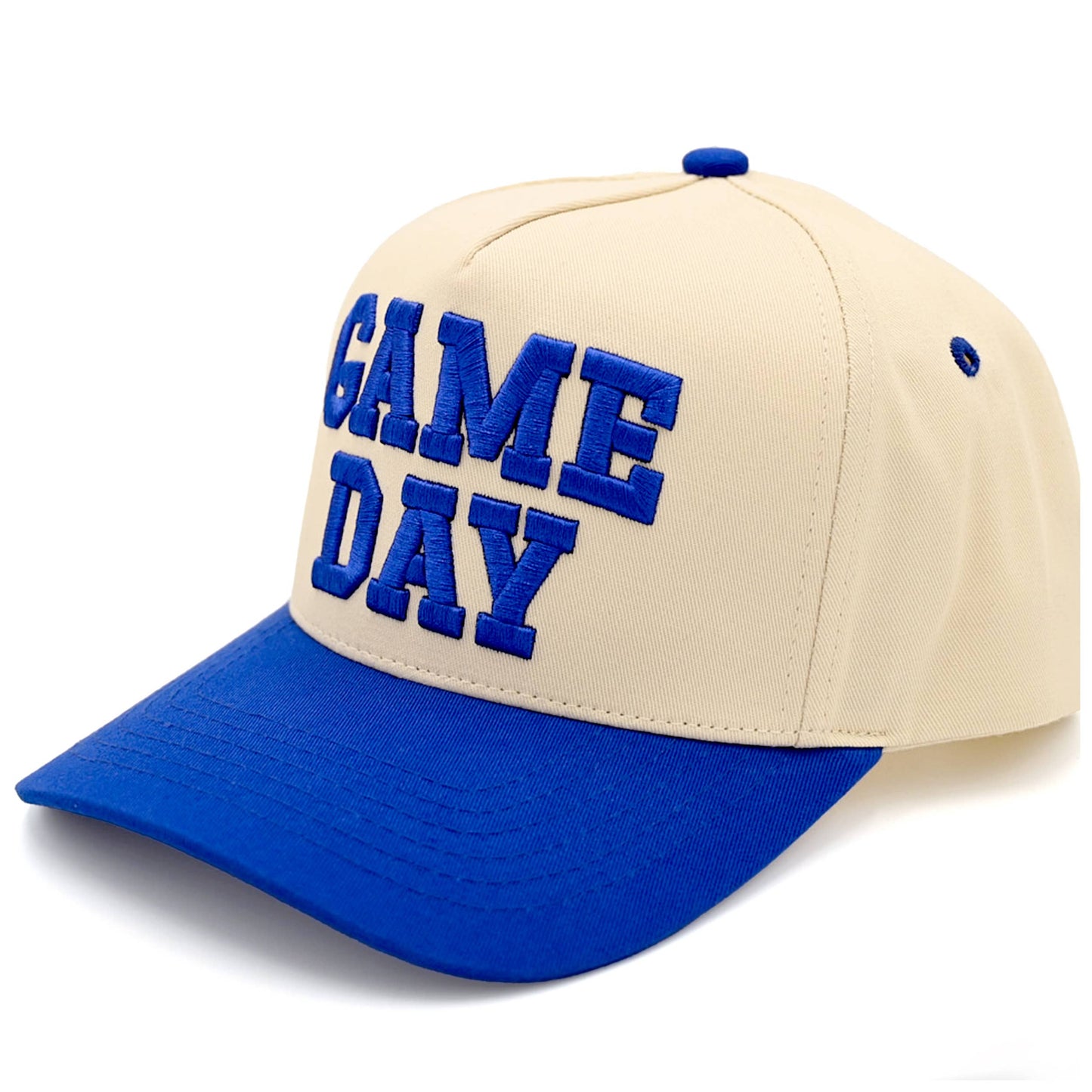 C.C GAME DAY Embroidered Cotton Baseball Cap: Purple