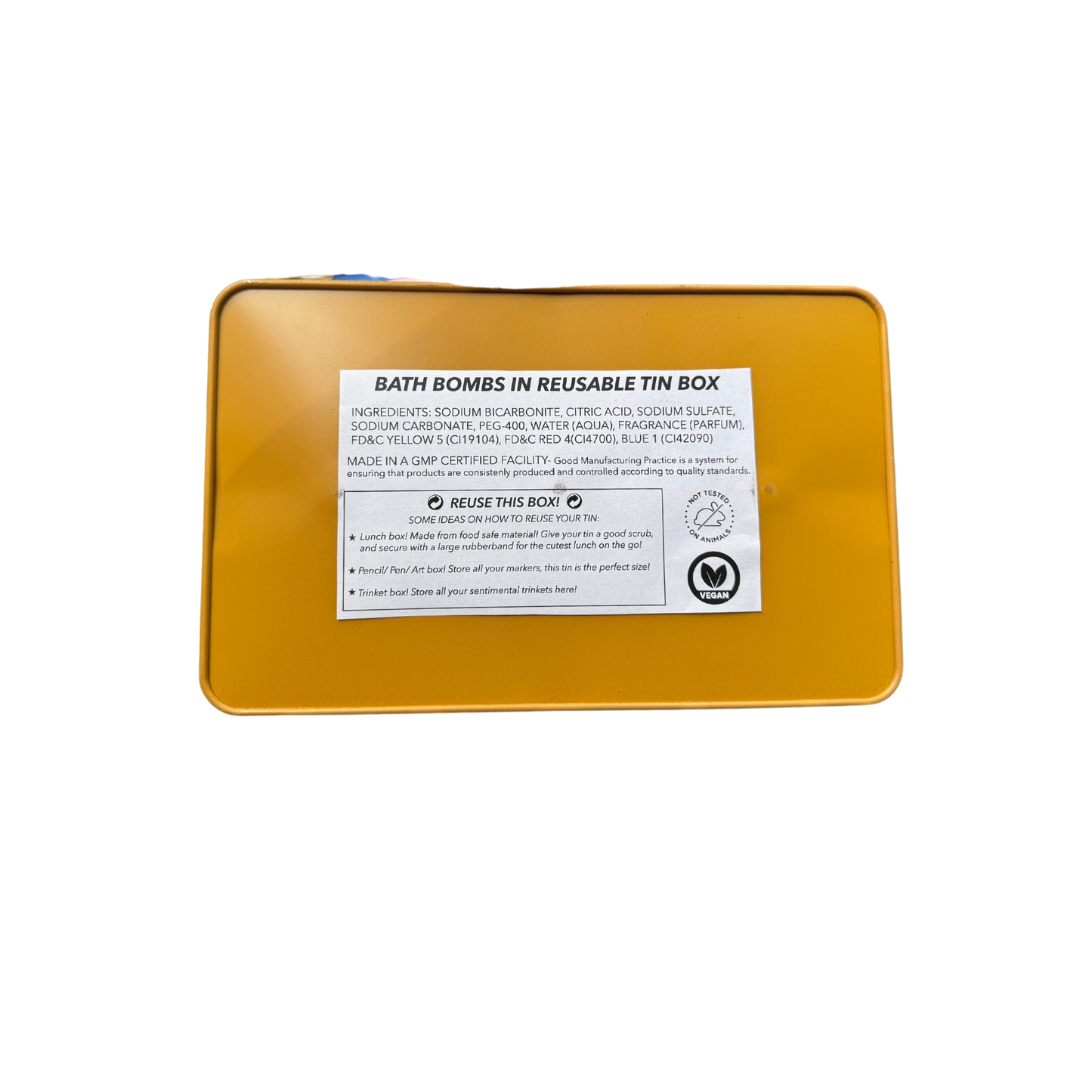Calm The Fuck Down Bath Bomb Set in Reusable Tin Box
