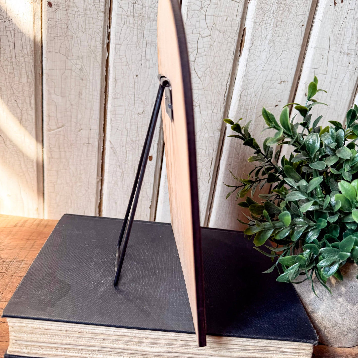 Moody Colorful Floral Arched Shelf Sitter: Dark Base