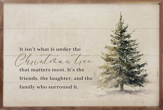 Under The Christmas Tree: 24 x 16 x 1.5