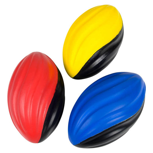 (T) 5" TWO-TONE SPIRAL FOAM FOOTBALL