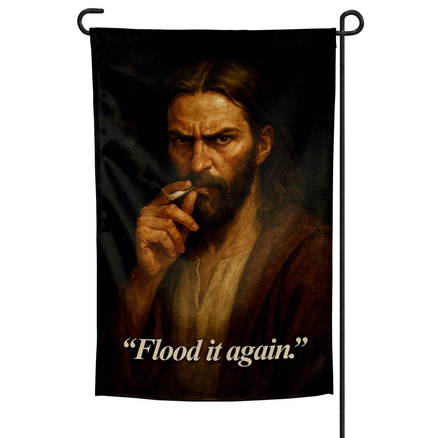 Flood It Again Garden Flag: Garden Flag Only