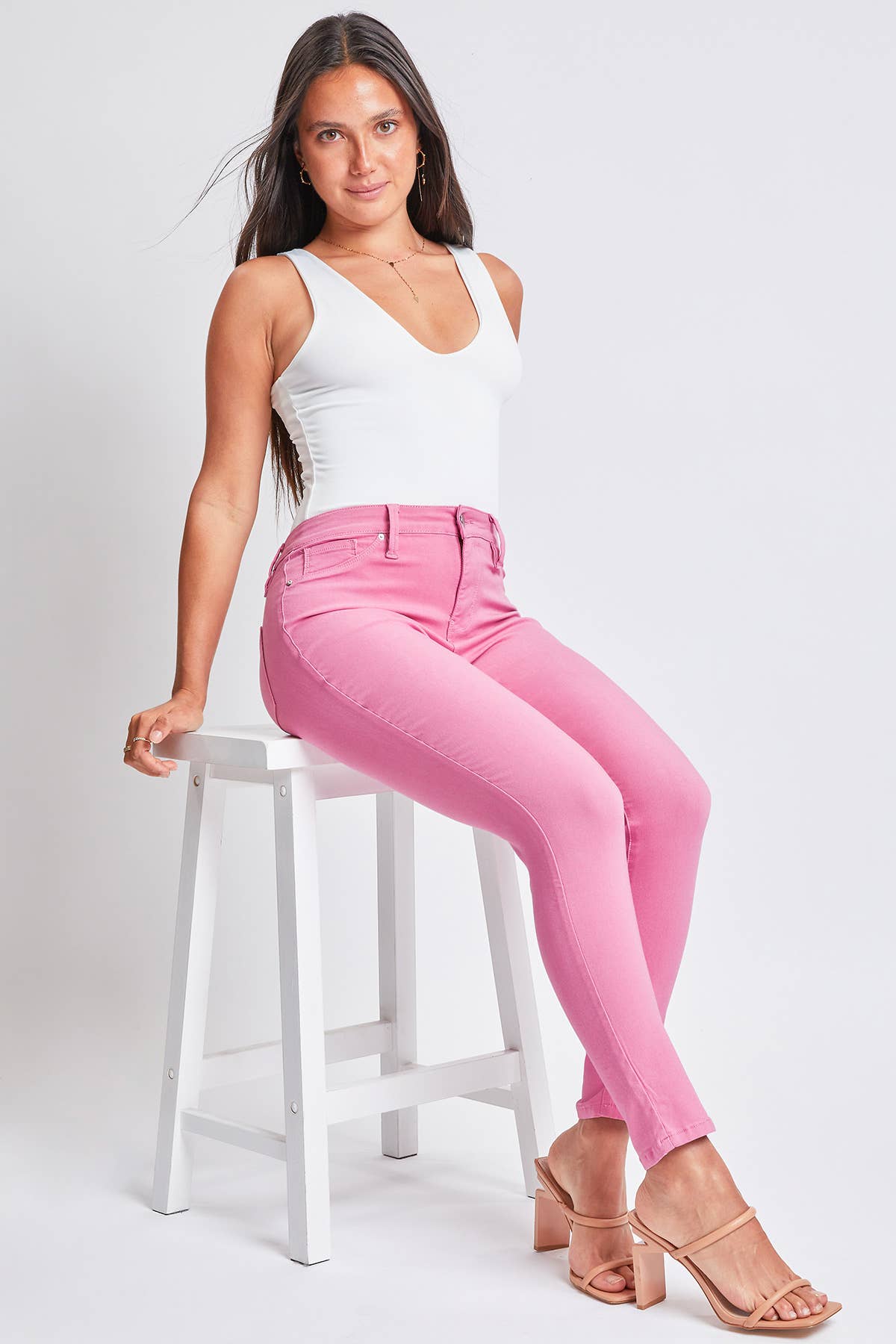 "Suzette" Hyperstretch Mid-Rise Skinny Jean