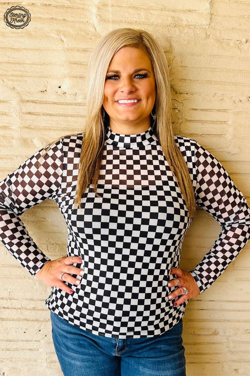 Black/White Mesh