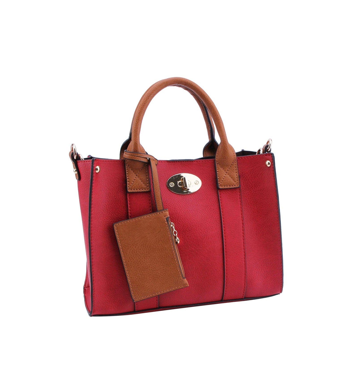Cameran 3-in-1 Boxy Women's Crossbody Bag & Satchel: Fuchsia