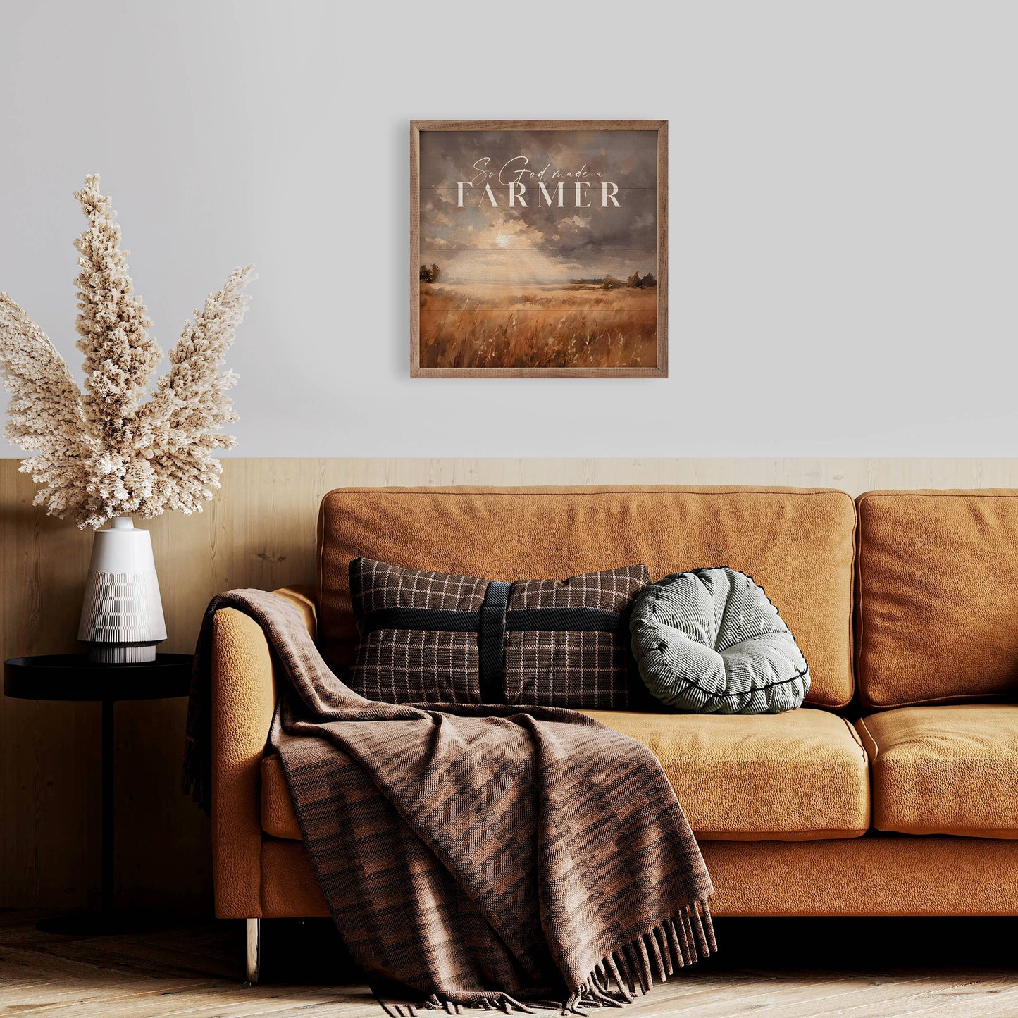 So God Made A Farmer With Landscape: 12x12