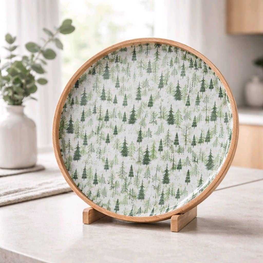 Christmas Tree Platter 10in