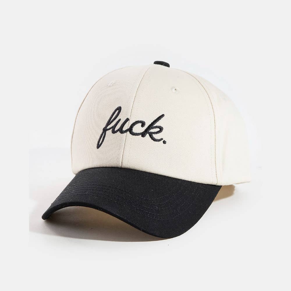 Fuck Print Cap: BK