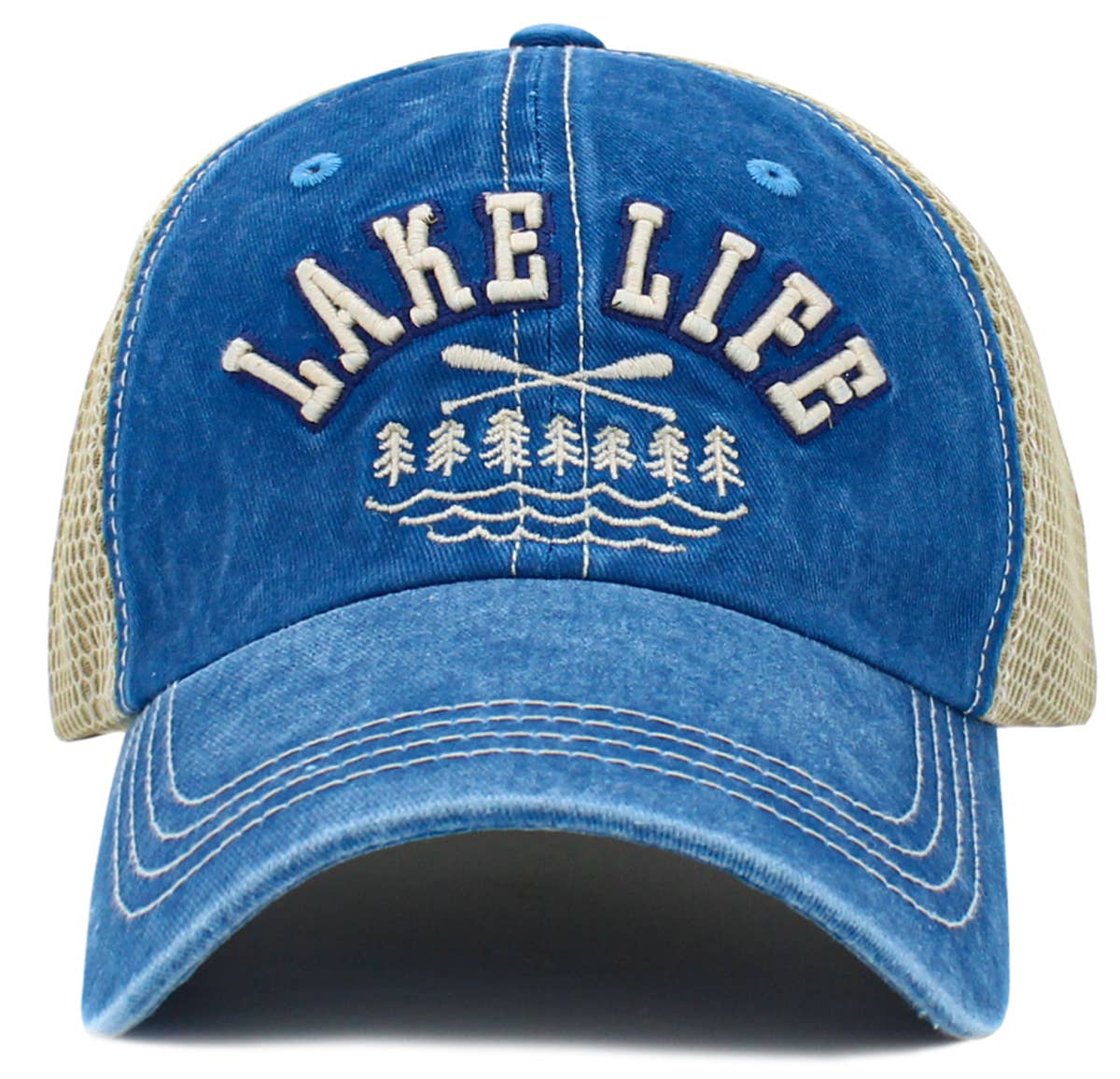 Lake Life Vintage Ballcap: BLUE